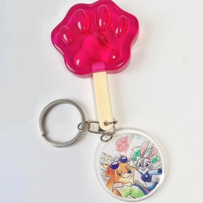 ディズニー ズートピア ジュディ・ホップス ニック・ワイルド レッドパウ アイスキャンディー型 シリコンキーホルダー 通勤バッグ 化粧バッグ 吊り下げ飾り