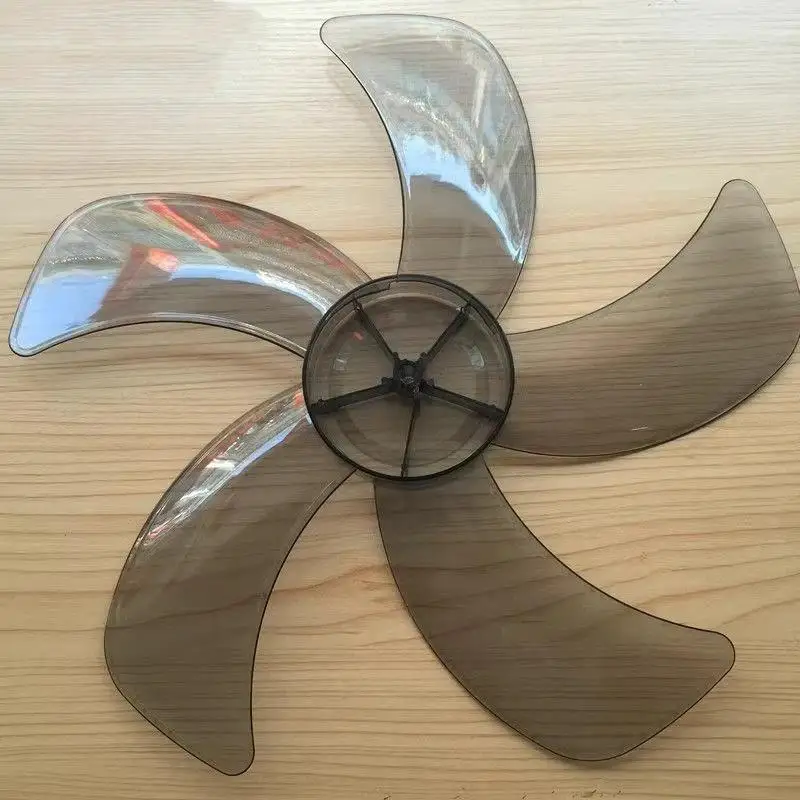 1Pc Five Leaves Fan Blade With Nut Cover Household Plastic Leave For Stand Fan Desk Fan General Replacement Accessories-New