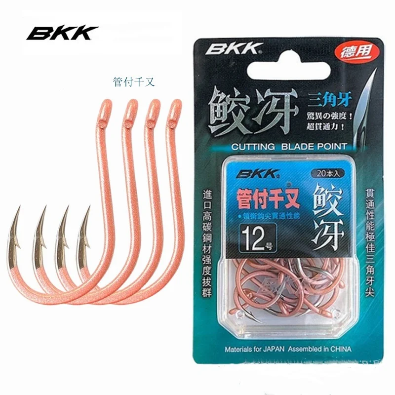 BKK  Fishing Barbed Hook Bend Mouth Triangular Fast Attack Super Needle Point Fishhook Black Seabream Bass Hooks