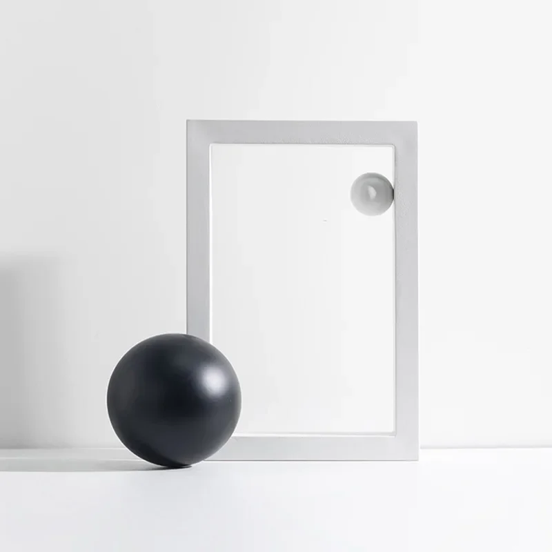 Ball square storage and circle ornaments, modern simple home living room model room hotel