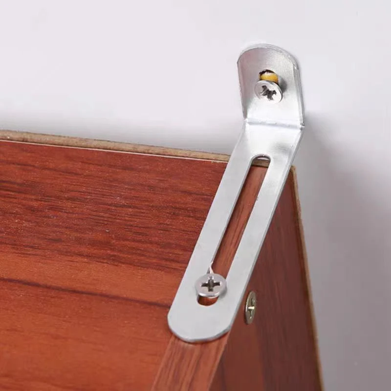 8 pcs of adjustable angle bracket - right angle furniture connector and shelf support fixing parts,Desk cabinet fixing bracket