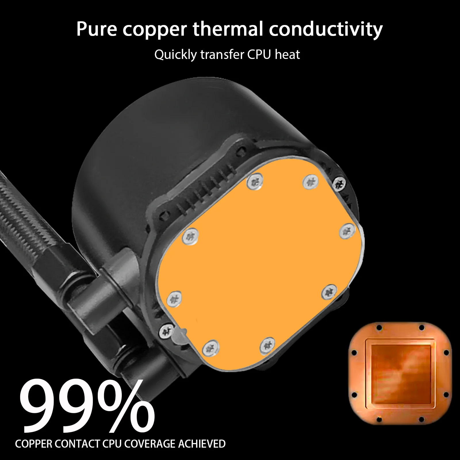 Wit Water Koeler Cpu Koeling Computer Rgb Argb Waterkoeling Heatsink Geïntegreerde Cpu Koeler Ventilator Radiator Lga 1700/2011/Am4/Am5