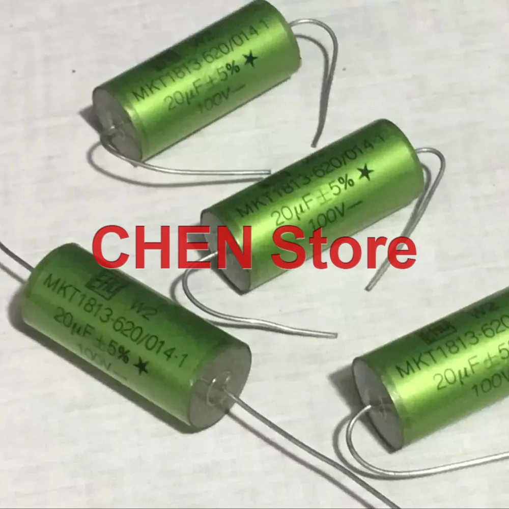 2PCS/lot Original VISHAY ERO MKT1813 20UF 100V 18X41MM Audio axial capacitor MKT 620/014-1 206 free shipping