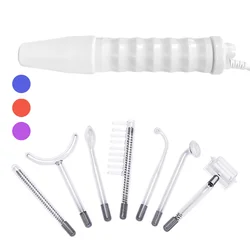 Portable Electrode High Frequency Facial Beauty Machine Electrotherapy Wand Glass Tube Wrinkles Inflammation Acne Skin Care