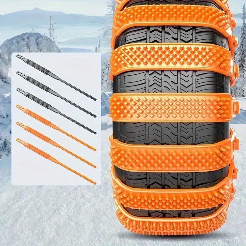 1-12 قطعة الثلوج سميكة سيارة المضادة للانزلاق سلسلة الشتاء الطوارئ سميكة للأغراض العامة سيارة على الطرق الوعرة سيارة التعادل المضادة للانزلاق سلسلة