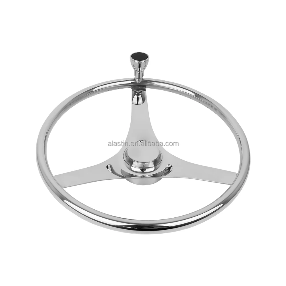 Marine Hardware 13.5inch 15.5inch Stainless Steel 316/304 Mirror Polished Boat Steering Wheel