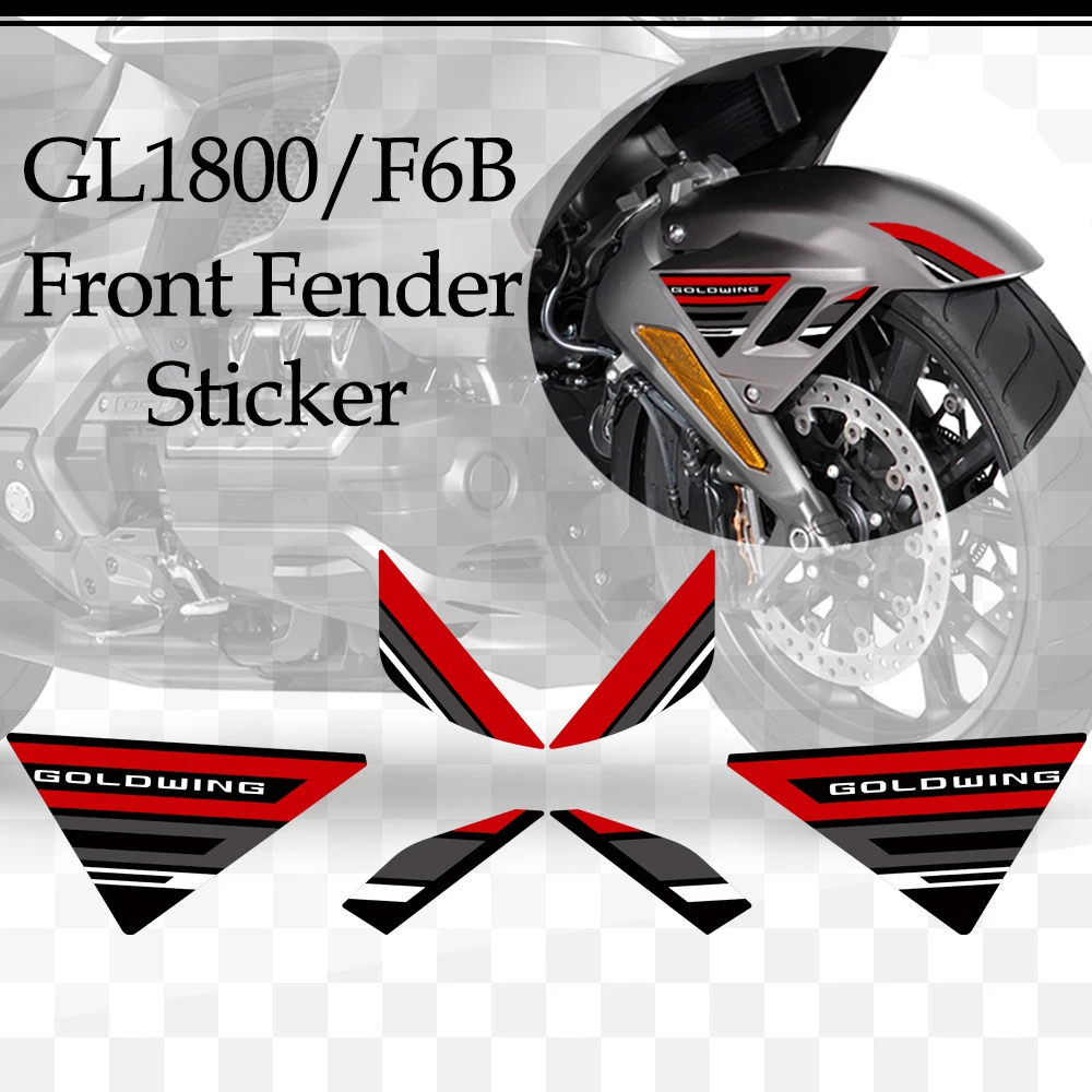 

2018 2019 2020 2021 2022 2023 2024 Fuel Oil Tank Pad Stickers For Honda Goldwing GL1800 F6B Wheel Front Fender Protector Decals