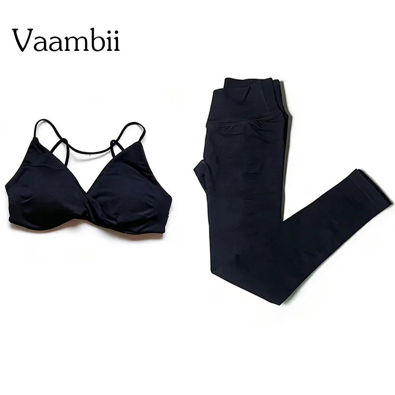 

Спортивный комплект Vision Twist: топ-бра и леггинсы для фитнеса, 2 предмета, для йоги, женский спортивный костюм, эффект второй кожи, для тренировок