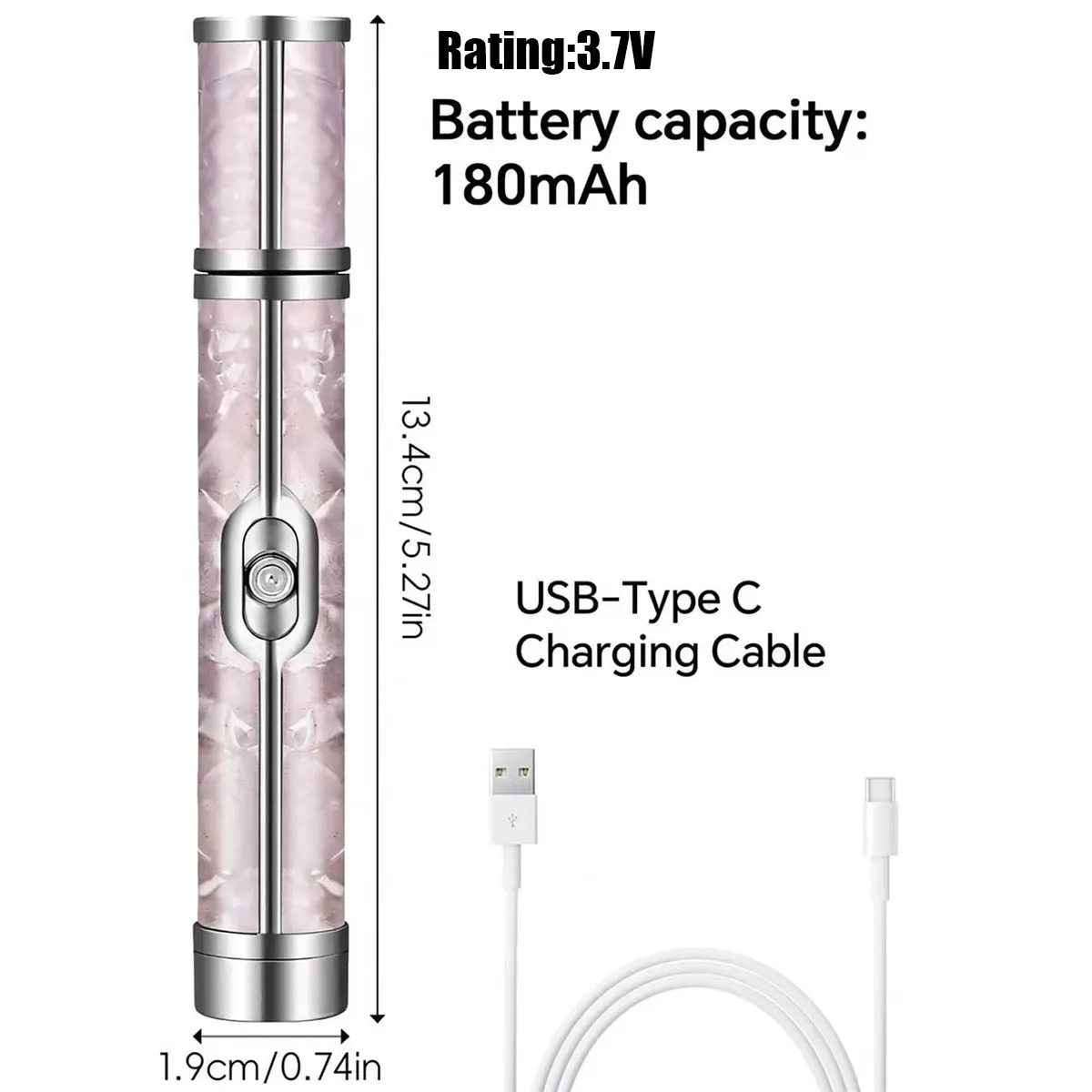 1 set of portable electric nail polishing machine, suitable for removing dead skin, USB rechargeable nail grinder, high-speed multi-functional nail tool, used for nail removal, manicure, pedicure, and salon use, made of plastic material - perfect as a gift for beginners in nail art