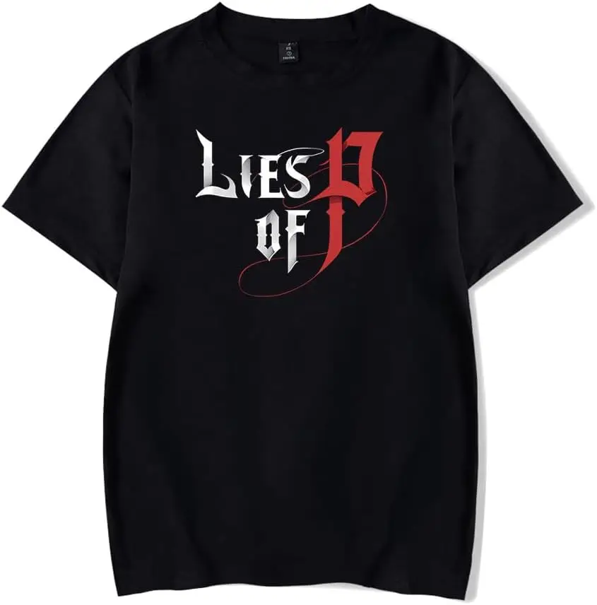 

Hot Game Lies of P Merch Cosplay T-Shirt Men Short Sleeve Women Funny Tee Unisex Harajuku Tops