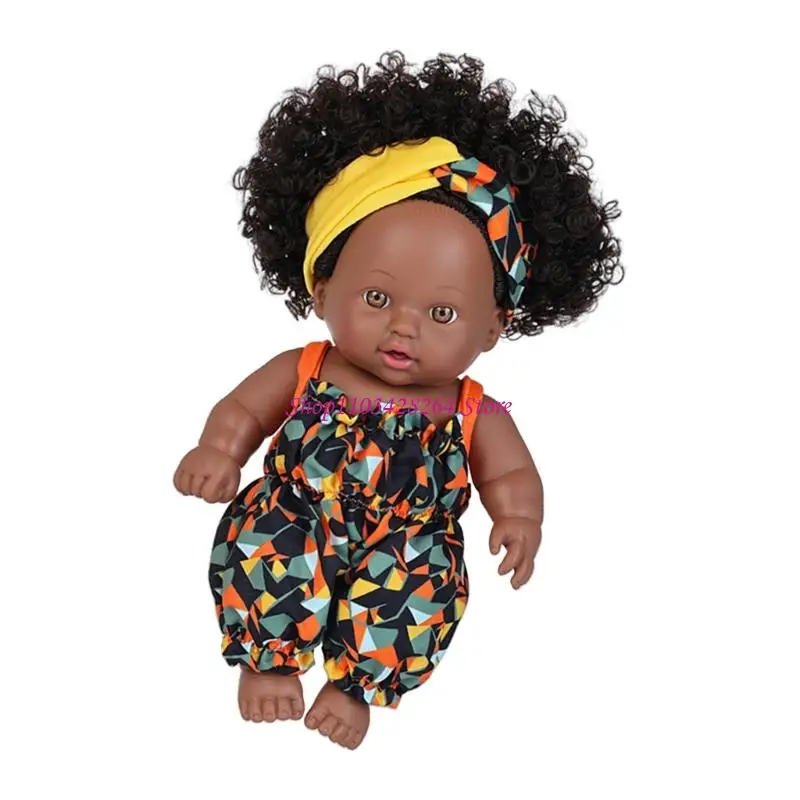 Bezpieczne winyle Życie jak czarna lalka Niemowlę Kojące dzieci Odradzające się odgrywanie ról