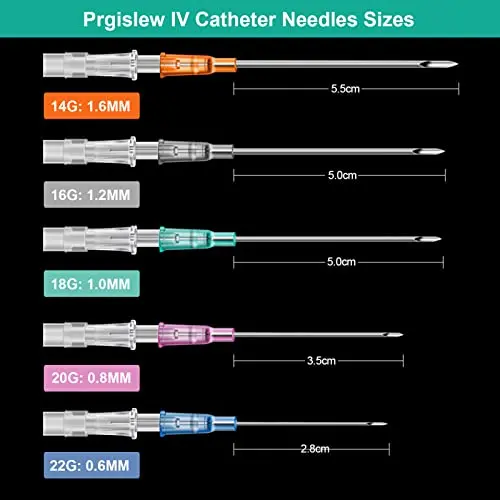 3/10/30/50pcs Disposable Piercing Needles I.V Catheter Tattoo Needles Sterilised Body Piercing Tool Ear Nose Needles 14G 16G 18G