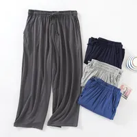 Comfortable Men's Modal Casual Seven-Foot Pants Wearable Sleepwear Home Clothes Loose Spring Summer Male Seven-Foot Pants