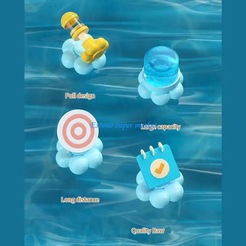 090bプールサイドやビーチアドベンチャープールのおもちゃに最適なプルアウトデザインの明るい色の水煙砲