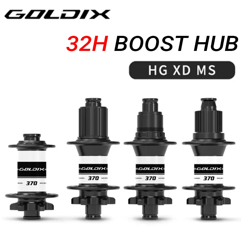 

Втулка GOLDIX M370 Boost, 32 отверстия, 36T Ratchet, передняя 15x110, задняя 12x142, 148 мм, на герметичных подшипниках, 12-скоростная, Micro Spline HG для MTB велосипедов