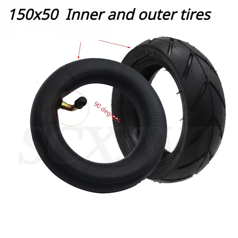 150x50 Tire,Suitable for 6Inch Small Surfing Electric Skateboard Wheel 150mm Tire Inner Tube Motorcycle A-type folding bicycle