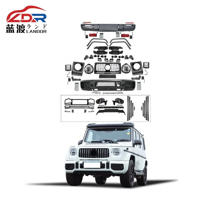 

XDS C-LDR Mercedes G Facelift Body Kit For 2018 Mercedes Benz G Class W463 Headlight Bumpers G500 Upgrade To G63