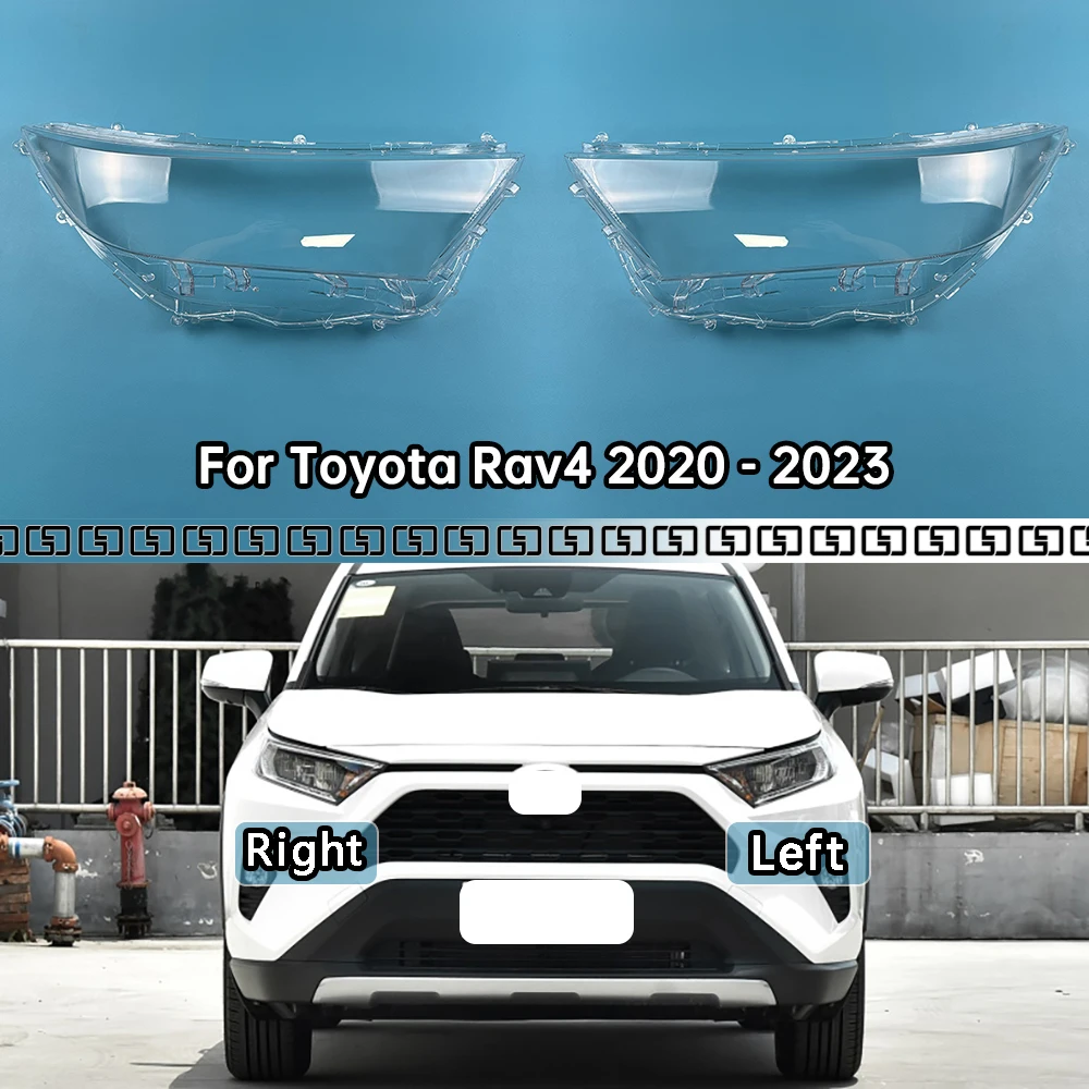 

For Toyota Rav4 2020-2023 Transparent Lampshade Headlamp Cover Lamp Shade Headlight Shell Lens Plexiglass