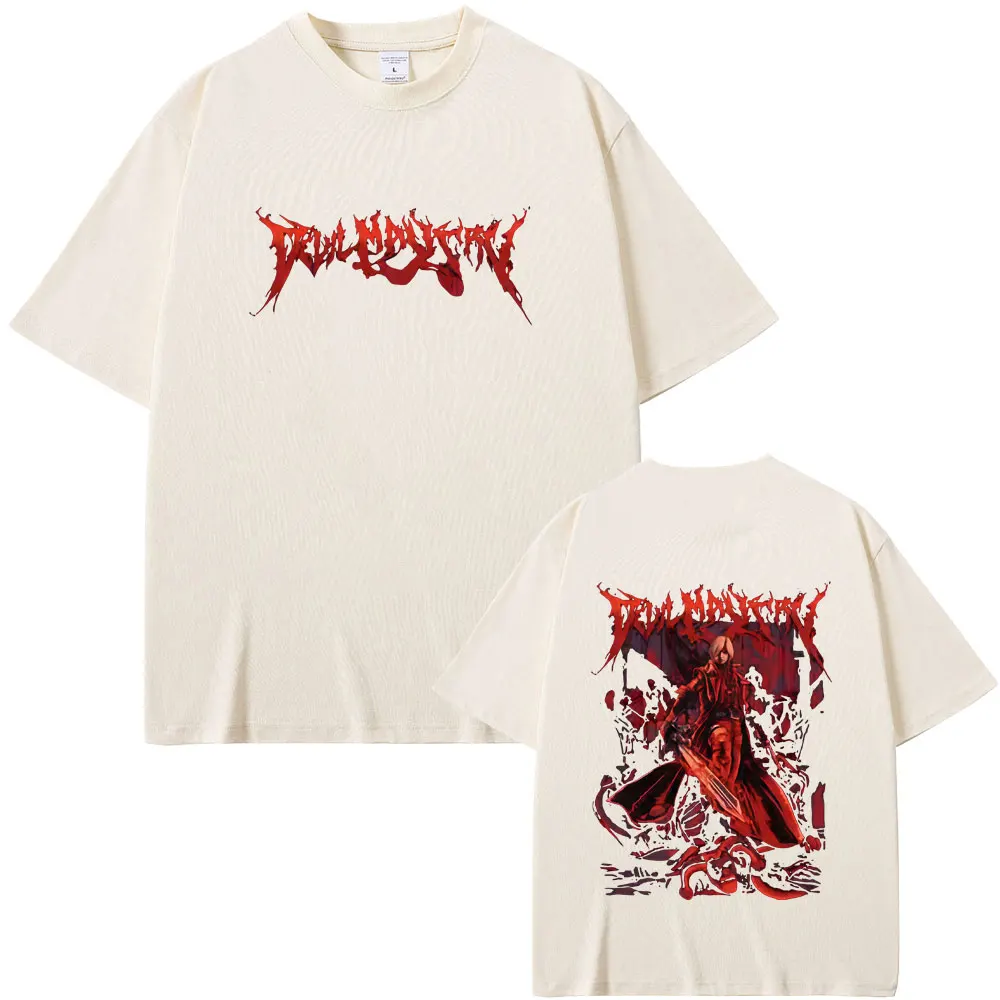 

Game Devil May Cry Dante Graphic T-shirt Men Vintage Gothic Rock Oversized Streetwear Unisex Fashion Casual Soft Cotton Tshirt