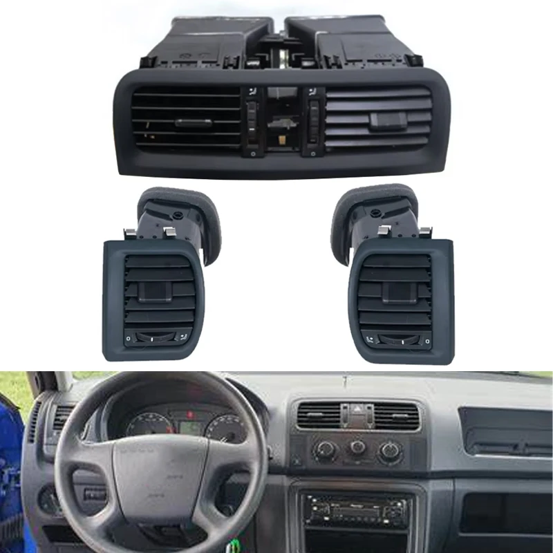 Dumb Black Air Vent Outlet For Skoda Fabia 2 mk2 Roomster 2007 2008 2009 2010 Dashboard Center 5j0820951e 5J0819701 5J0819702