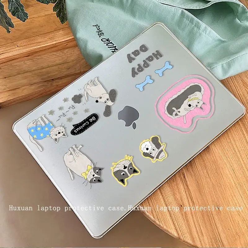 Cartoon Graffiti Cat Case for Macbook Air 13.6 M5 M1 Pro 14 M4 Air 15.3 13 M3 15 M2 Mac Cover A3113 A2681A2442 A2941 Anti-Scratc