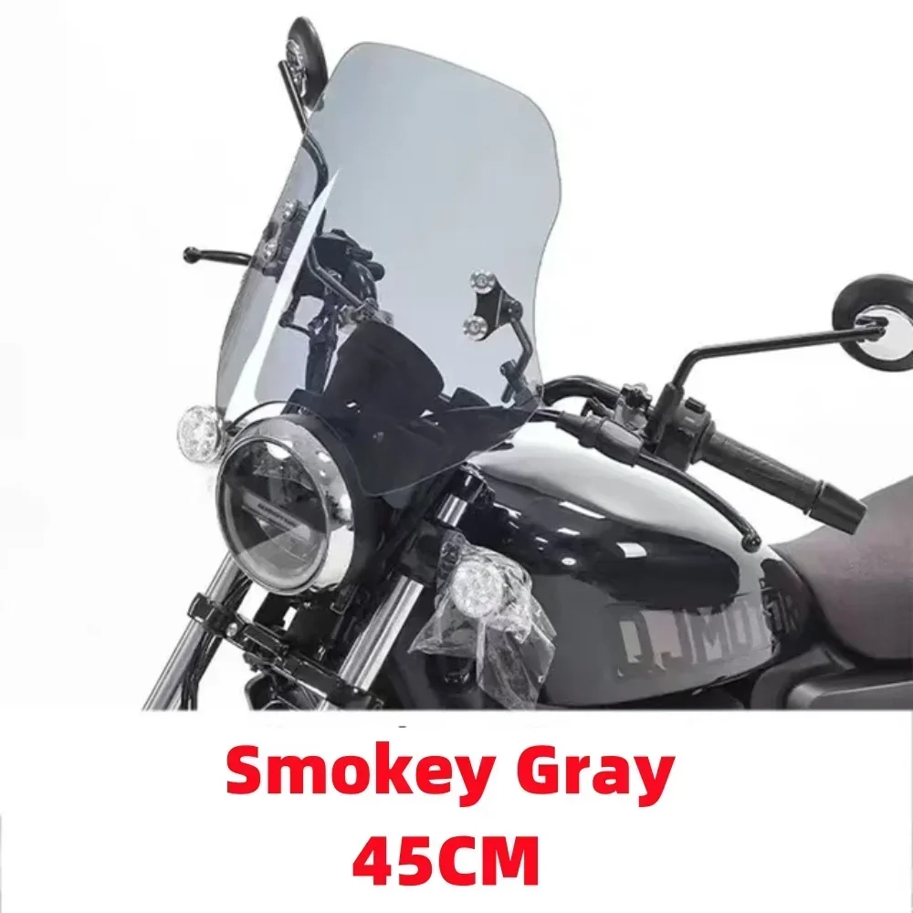 

For QJMOTO Custom Accessories Windshield Sports Windshield Air Deflector Fits QJMOTO SRV125 SRV250 SRV 125 / 250 /