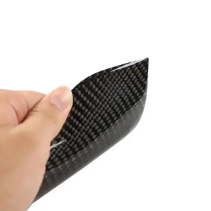 

Car Accessories For Porsche Taycan 2019-2025 Soft Carbon Fiber Car Instrument Sides Panel Cover Decorate Sticker Interior