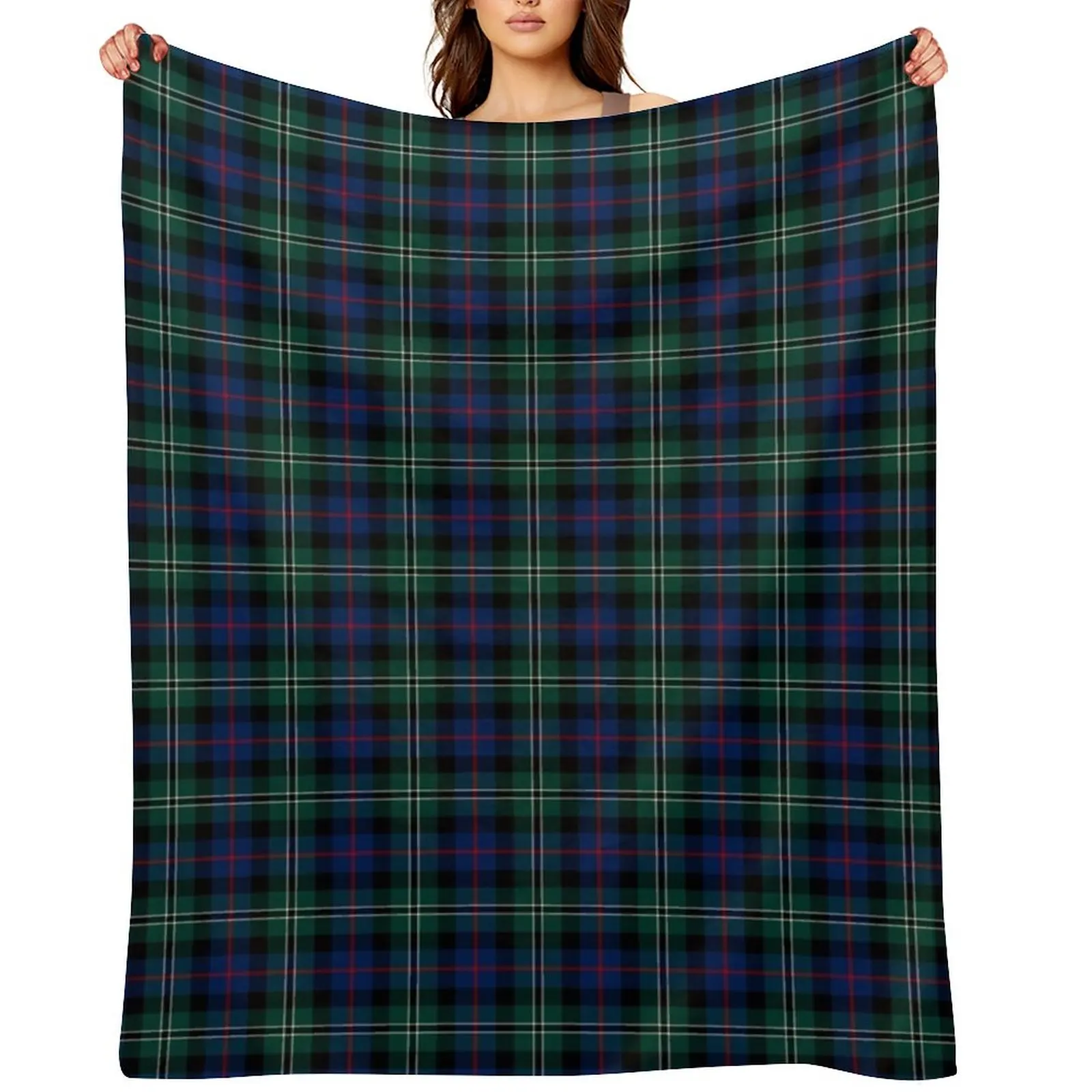 

Clan Rose Hunting Tartan Throw Blanket Camping Baby Plush Blankets For Sofas Blankets