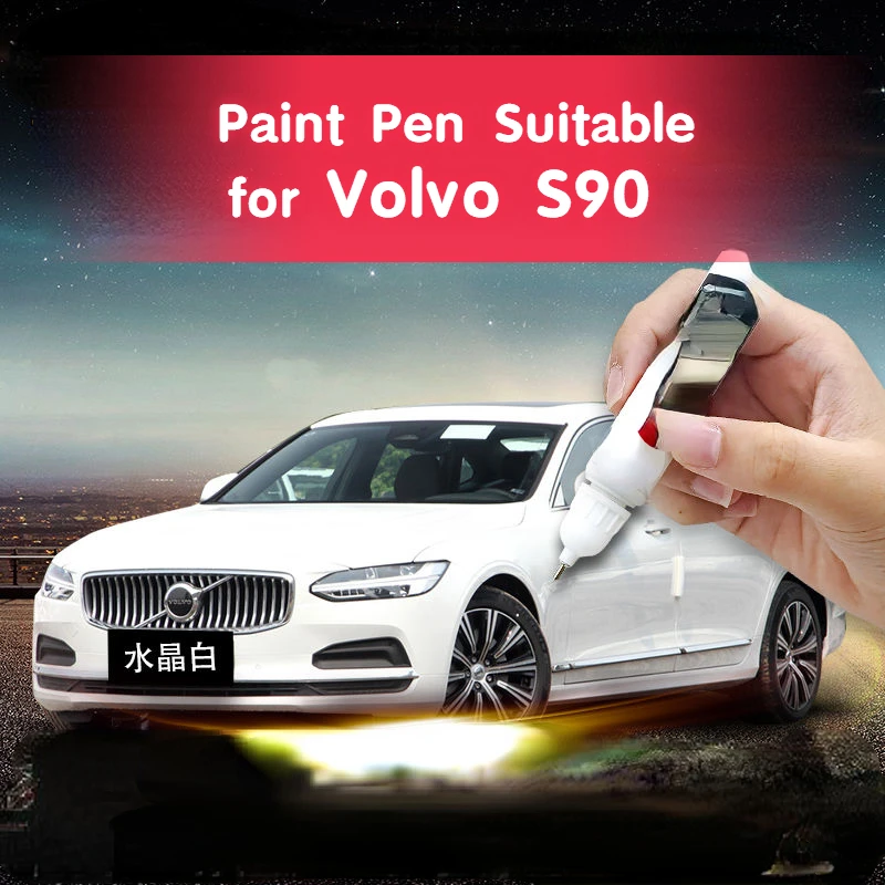 Paint Pen Suitable for Volvo S90 Paint Fixer Crystal White Original Car Special  Car Paint Scratch Repair Artifact  fix