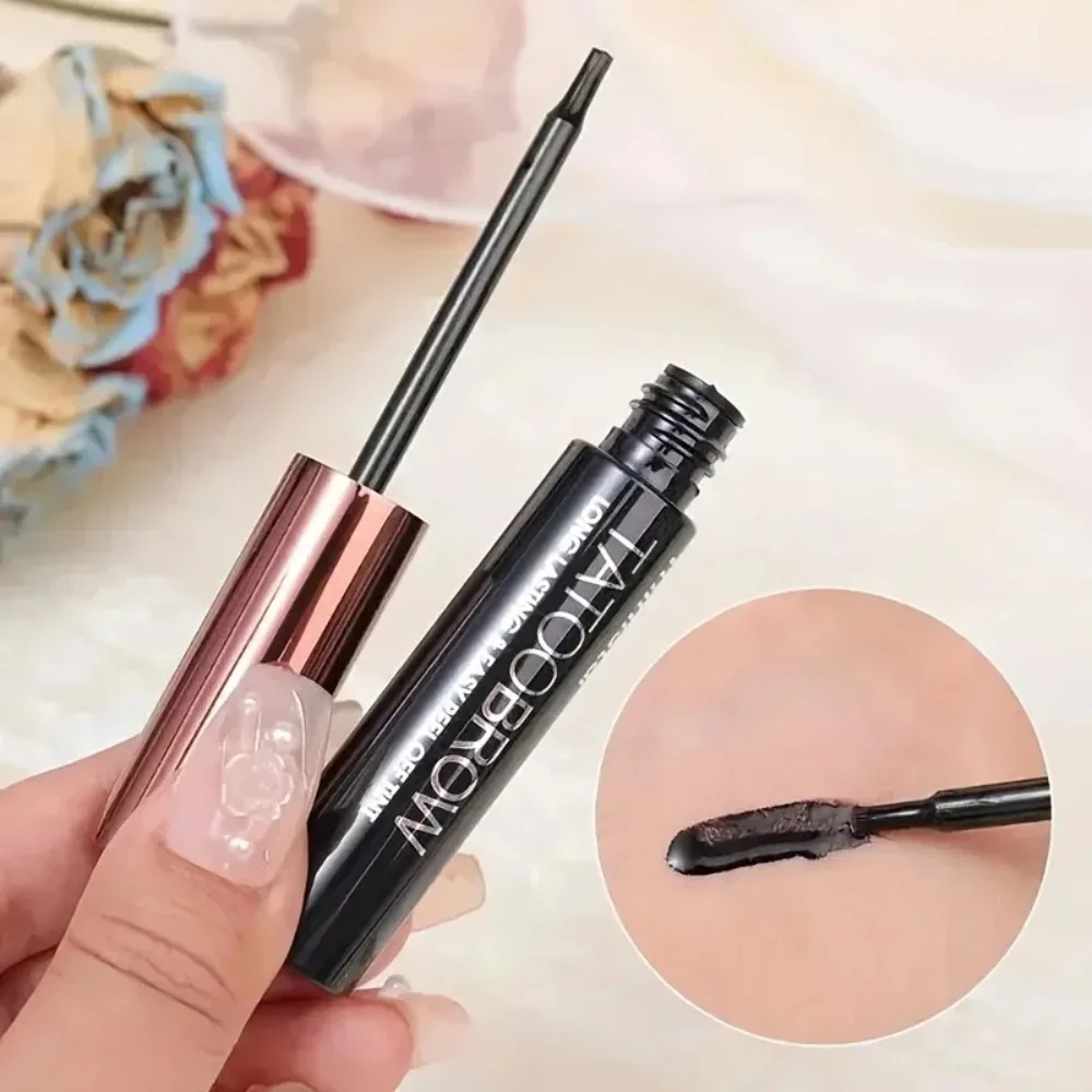 Gel per sopracciglia staccabile per tatuaggi a 3 colori Tinta per sopracciglia semipermanente resistente al sudore impermeabile Formula staccabile facile da applicare