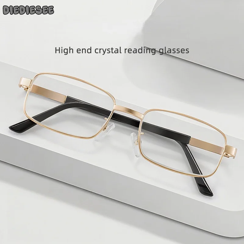 

DIEDIESEE New High End Exquisite Reading Glasses HD Men's Presbyopia Glasses Can Be Paired With Myopia Business Glasses 5057