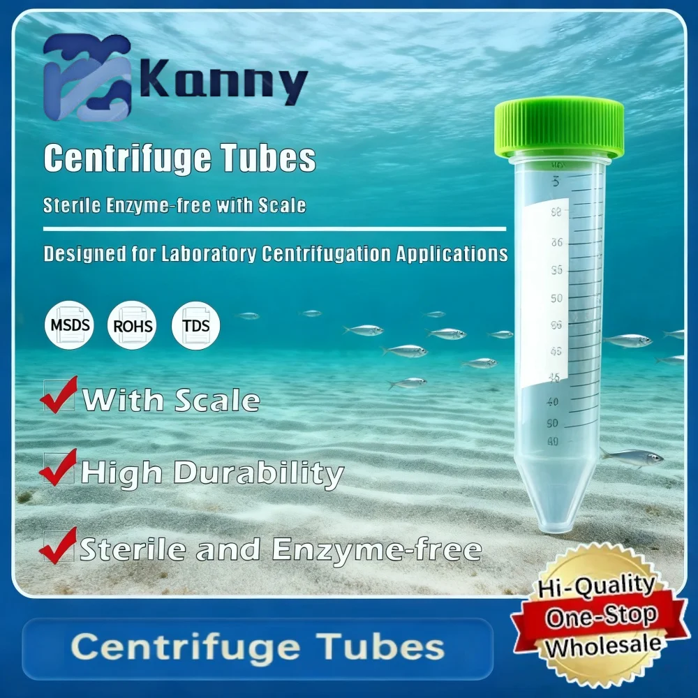 Centrifuge Tubes with Conical Bottom, Sterile, Enzyme-Free, with Graduation for Laboratory Applications Original Product