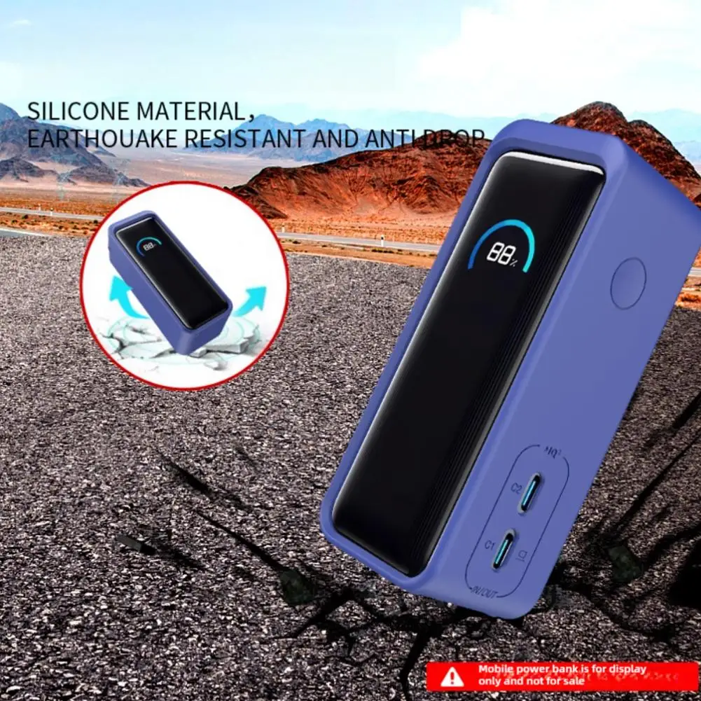 For Anker Prime Mobile Power Bank (9600mAH 65W) Power Accessories Anti Drop Silicone Protective Case