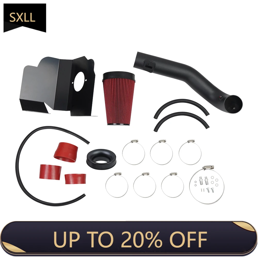 

SXLL AF-1026-BK Cold Intake Kit with Filtration Performance for 2014-2020 / V8 5.3L 6.2L