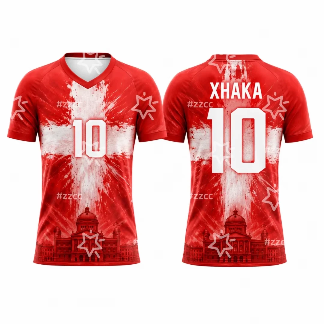 2026 Switzerland  Football Jersey Kobel Goalkeeper Jersey Summer Sports Men's T-Shirt Kid's Woman's Clothing ﻿