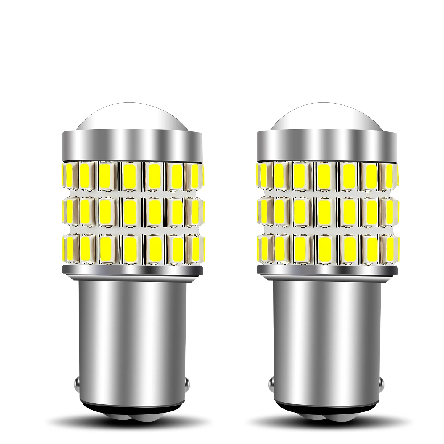 1157 LED Bulb 2PCS 57LED  2057 2357 BAY15D 7528 Reverse Back Up Light Day Running Light Tail Light with Projector Replacement