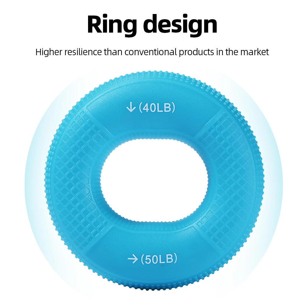 体操トレーニング用の滑り止めラウンドフィンガーグリップリング、シリコンフィンガーリング、リストグリップ