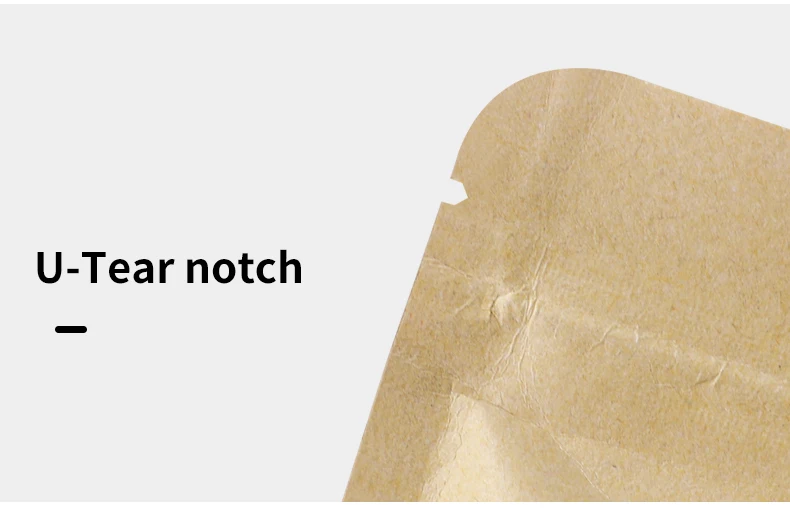 10 Stück/50 Stück aufrechte Dichtungsknochen-Reißverschluss-Kraftpapier-Fensterbeutel für Kekse, Nüsse, Snacks, Tee, Verpackung, Siegel, selbstdichtende Beutel – Detail 3