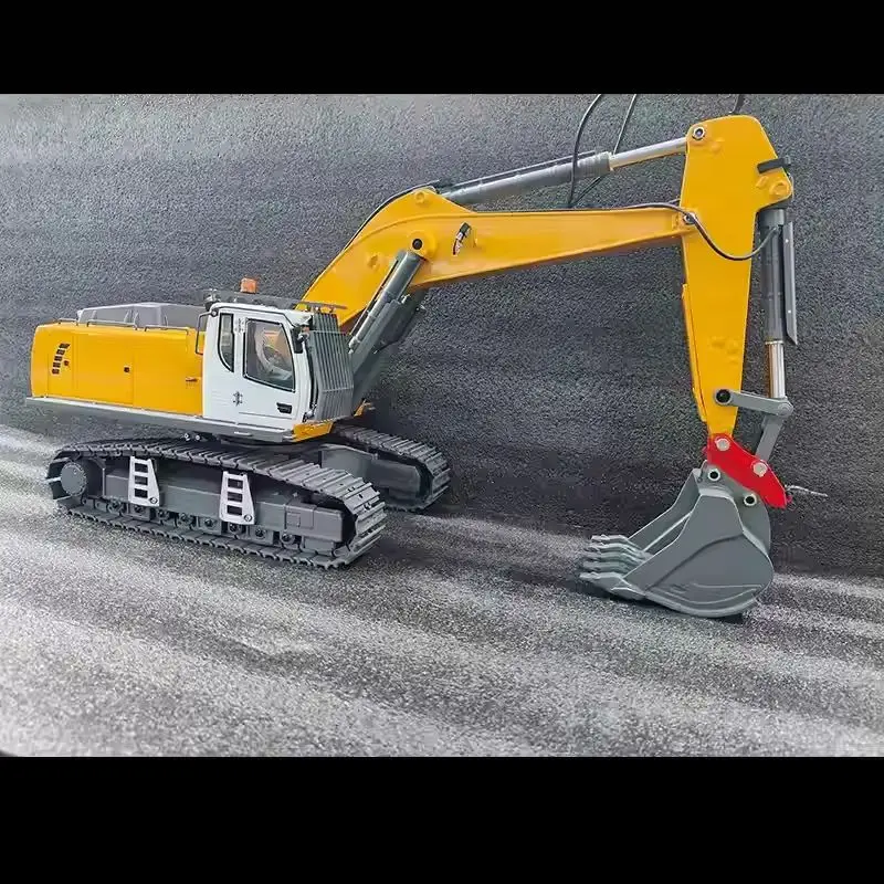Novo com som luz grupo escavadeira parafuso versão de elevação cilindro elétrico de controle remoto k5901 rtr 1/18 rc escavadeira brinquedo