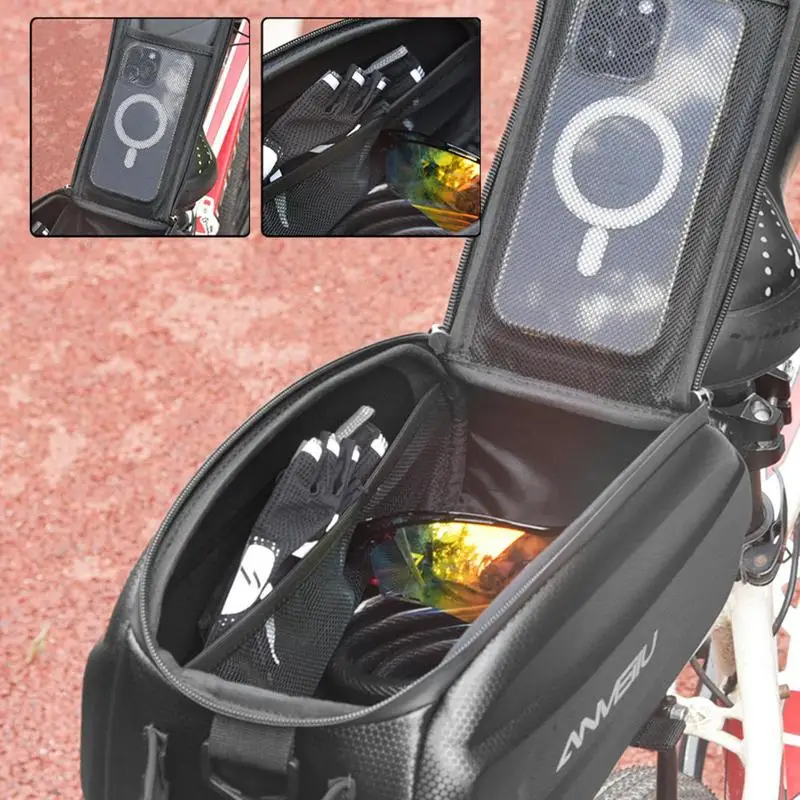 6L Multifunctional Bicycle Rear Seat Bag Waterproof Cycling Bike Rack Trunk Cargo Bag Pannier Bag Handbag Shoulder Bag