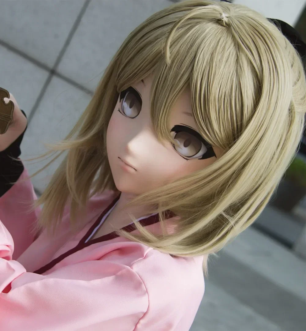 

(LiLi Mask-37) Sweet Girl Resin Head Mask Kigurumi Cosplay Japanese Role Play Anime Silicone Kigurumi Mask Crossdresser Doll