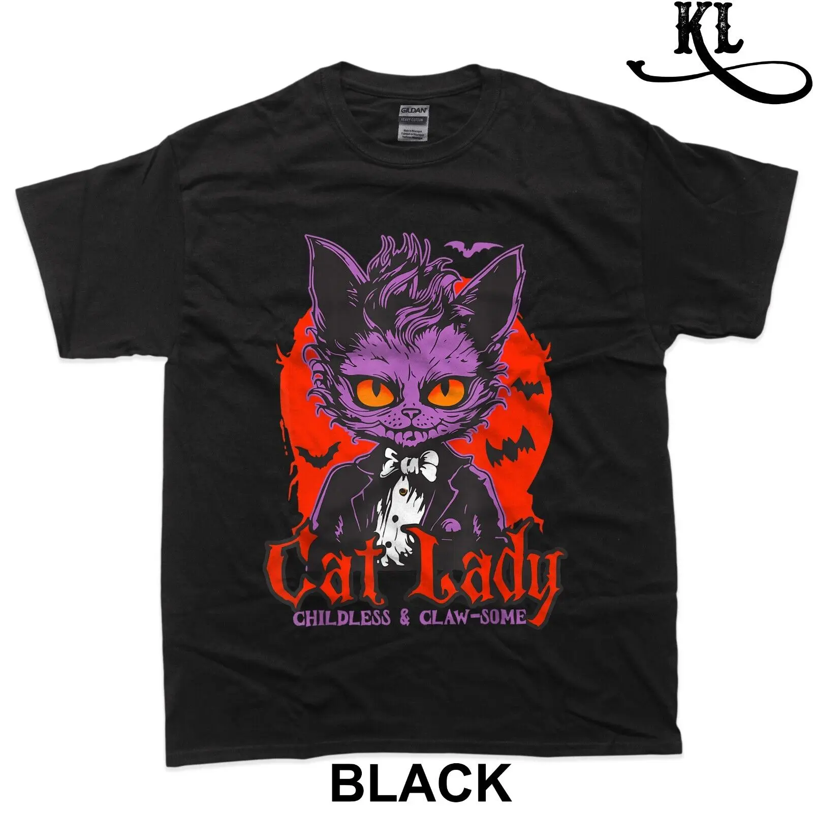 Cat Lady Halloween Feminist Childless Cat Ladies Harris 2024 T-Shirt