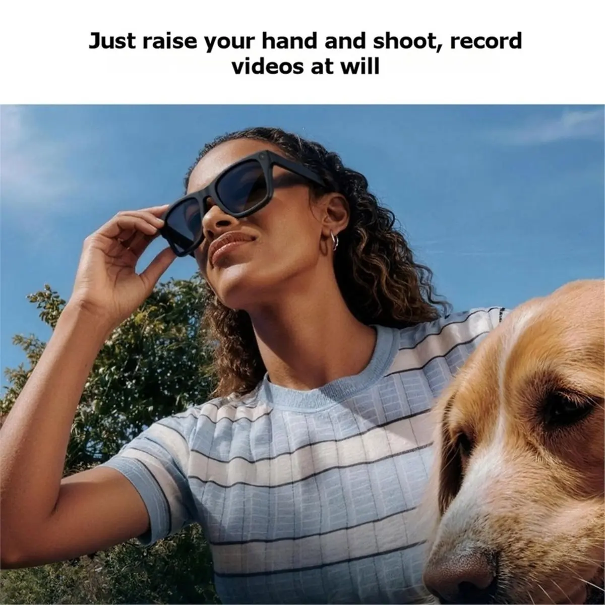 update. Smart AI Glasses 8MP HD Camera Video Recording Voice Call with Charging Case Intelligent AI Translation Glasses