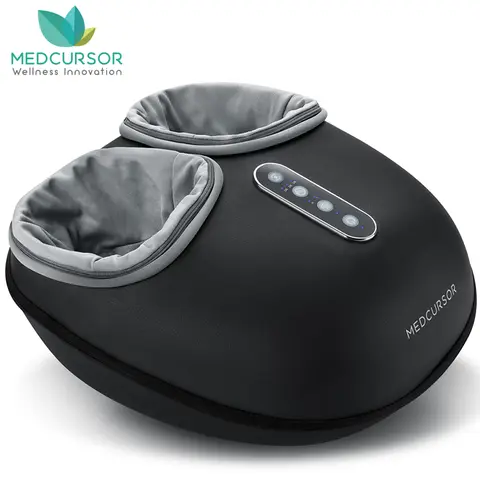 Medcurseur-Appareil de massage des pieds électrique entièrement enveloppé, relaxation musculaire, rouleau chauffant, instituts oto