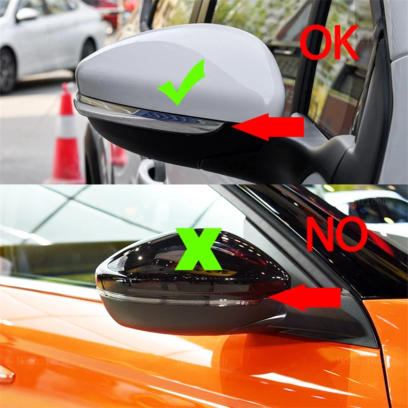 for Peugeot 208  2008 12-22 Citroen C3 MK3 C4 Cactus Opel Corsa F Dynamic Black LED Turn Signal Sequential Rearview Mirror Light