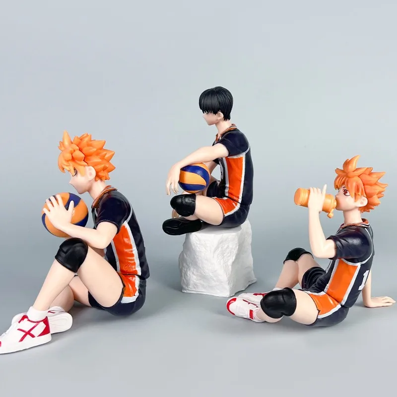 New Anime Haikyuu Figure Toys Shoyo Hinata Model  Kozume Kenma Action Figure Noodle Stopper Tobio Kageyama Collectible Ornaments