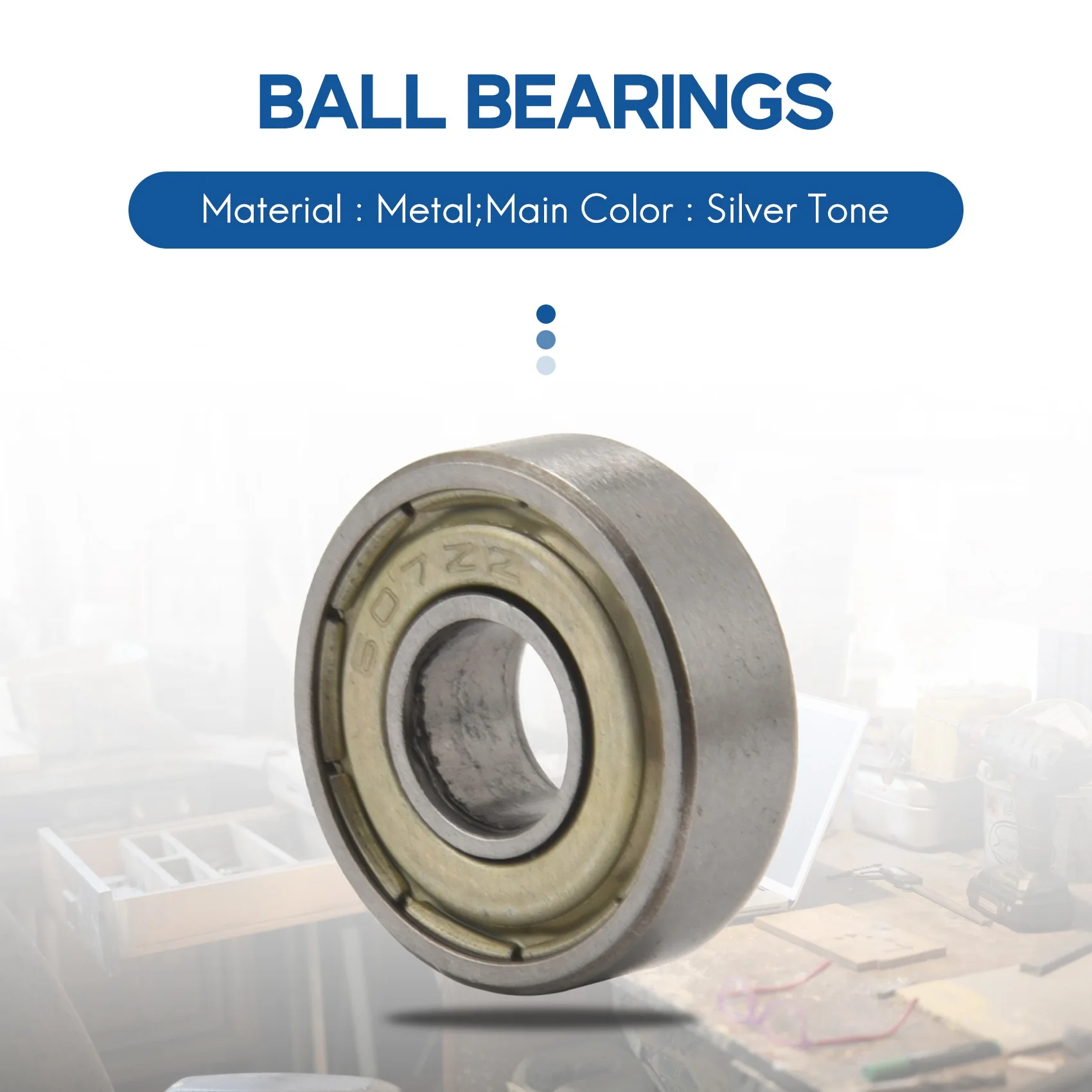 [ในสต็อก] 607Z 7 x 19 x 6 มม. ตลับลูกปืนเม็ดกลมร่องลึกแบบป้องกันสองชั้น 5 ชิ้น