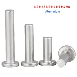 M2 M2.5 M3 M4 M5 M6 M8 Flat Round Head Solid Aluminium Rivets Hand Drive Knockout Rivets