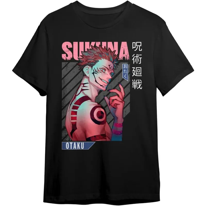 

Jujutsu Kaisen Short-sleeved T-shirt Men's Summer Fushiguro Megumi Gojo Satoru Tiger Stick Hisahi Surrounding Clothes T-shirt
