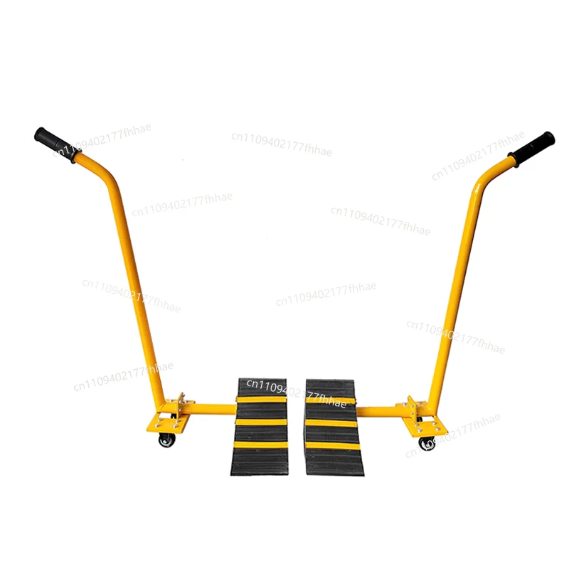 Mobile Hand Push Car Stopper Rubber Portable Gas Station Oil Depot Car Truck Anti-skid Slip